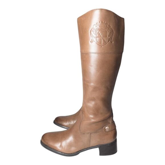 FRANCO SARTO Chipper Tall Leather Riding Boot Size 8M-WC - Picture 2 of 9